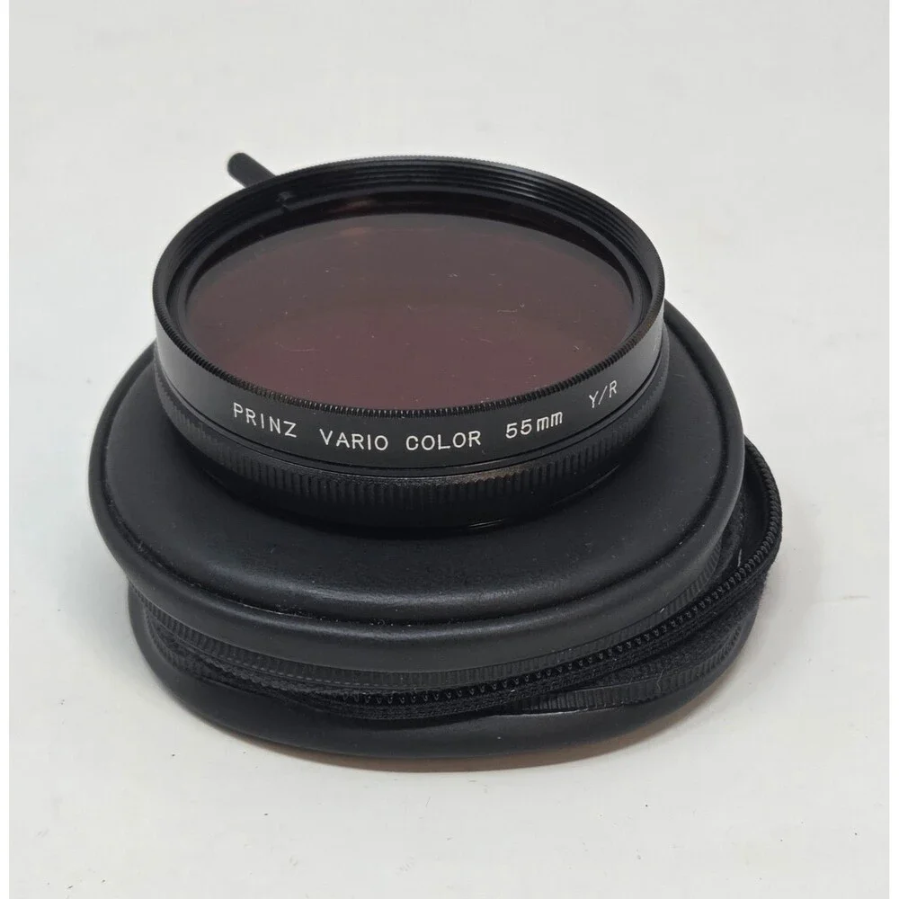 Prinz Vario Color 55mm Y/R Rotating Camera Filter Japan Vintage with Case